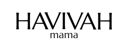 Havivah mama logo. Tzinus and frum modest maternity and nursing clothing